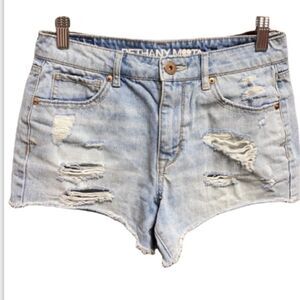 Bethany Mota High Rise Midi Denim Short